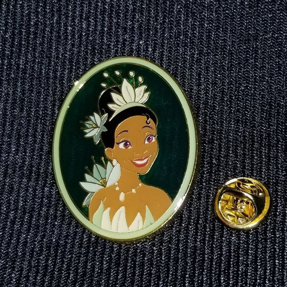 Disney Pin Tiana Princess & the Frog Floral Portraits Stained Glass Mystery LF
